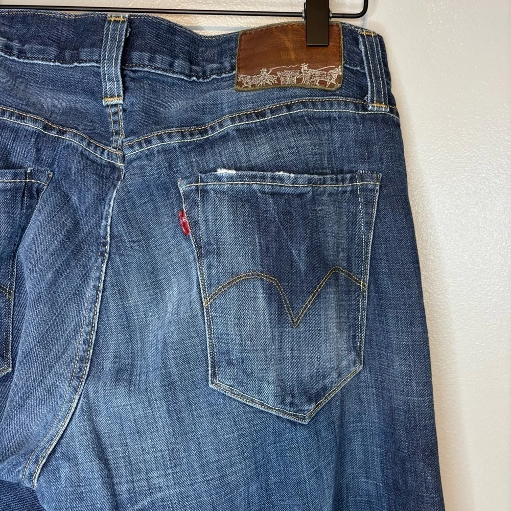Levi’s Capital E Men’s 33 Hesher Regular Straight Distressed Jeans Made in USA